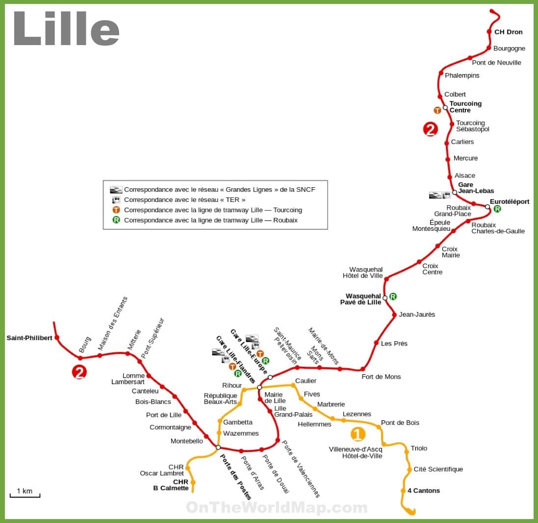 Lille plan de métro pdf