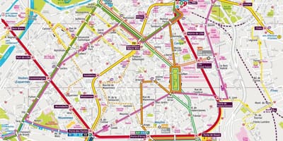 La carte de Lille bus