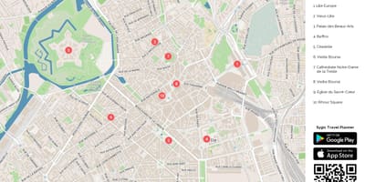 Lille attractions de la carte