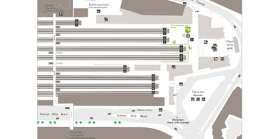 Lille de la gare de la carte