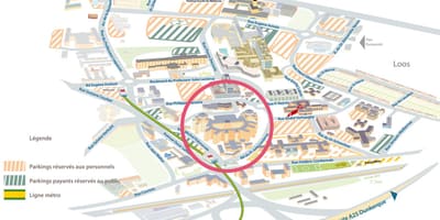 La carte de Lille, hôpital 