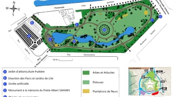 La carte de Lille, jardin