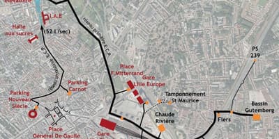 La carte de Lille bateau